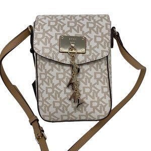 DKNY Phone Crossbody with All Over Logos